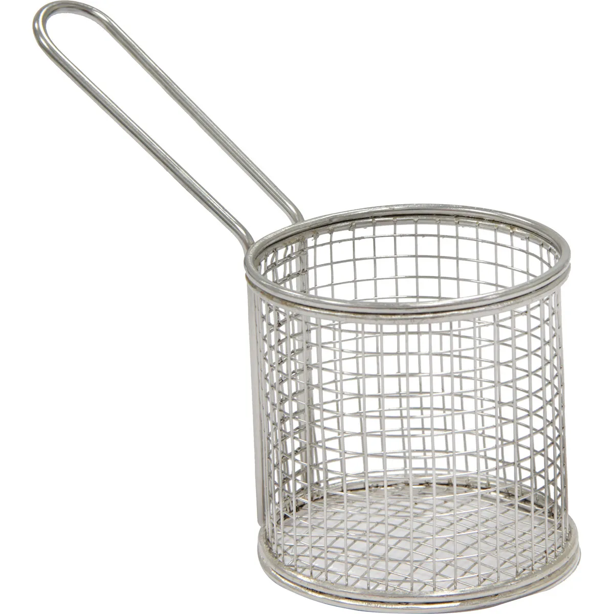 Gurmeaid Presentation Basket Stainless Steel Round 9×9 cm