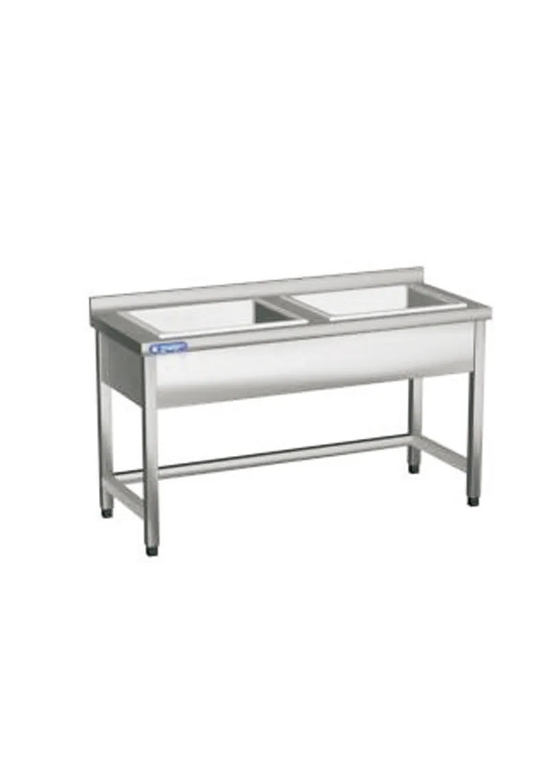 Work Table with Double Sink Unit (60) T2E-240