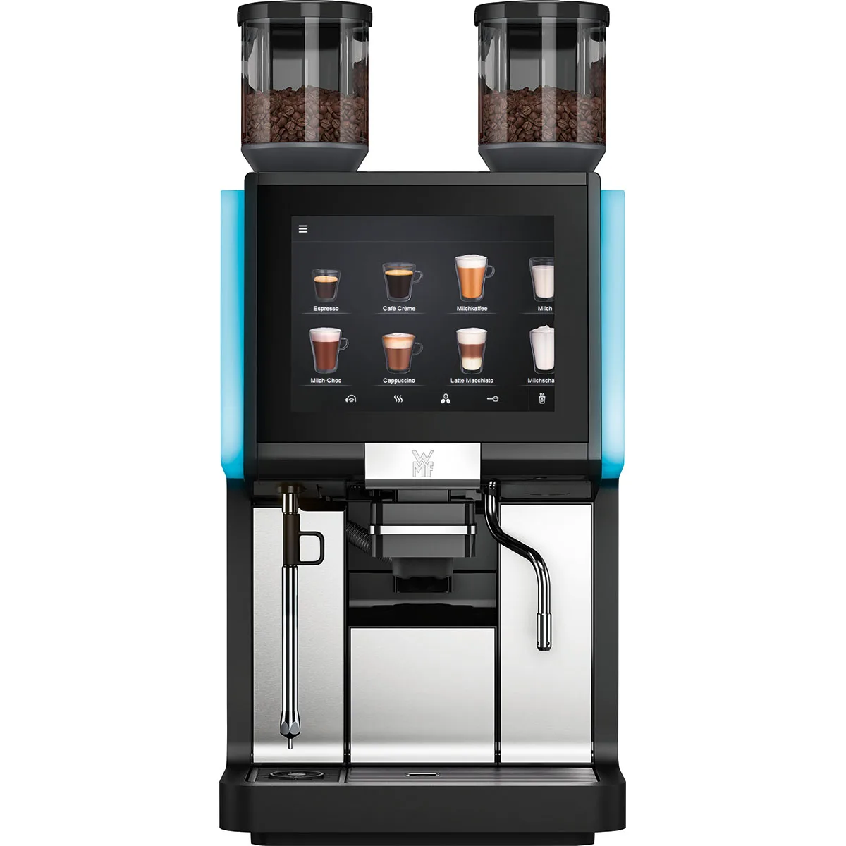 WMF 1500S + Easy Milk 1 Gr+ 1 Choc, Netzanschluss-Kaffeemaschine, Coffee Connect