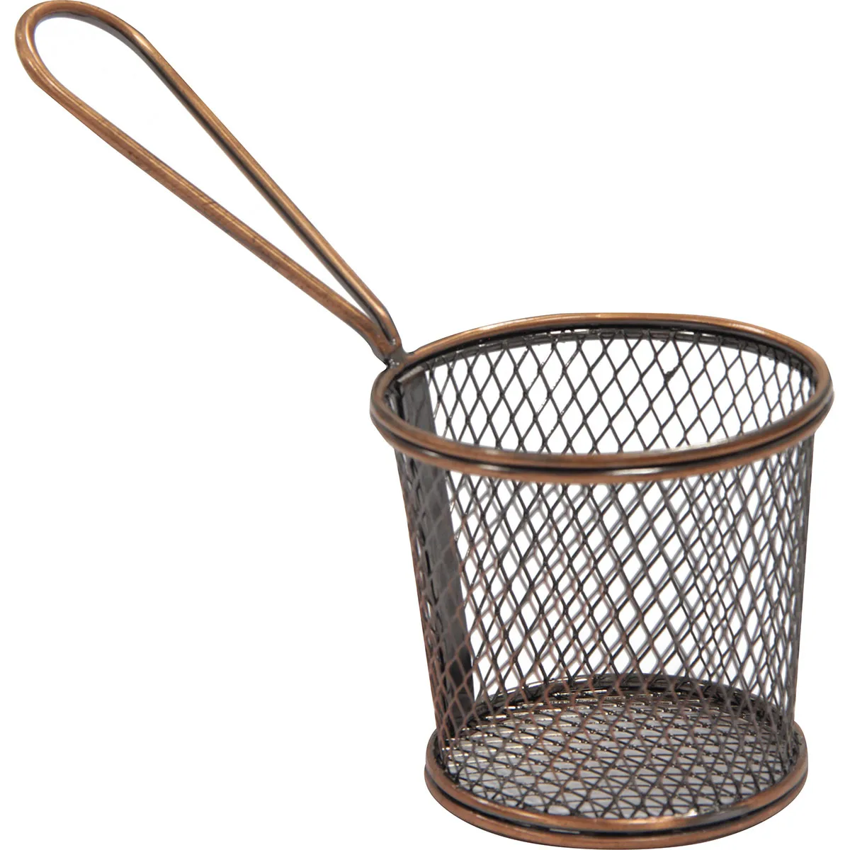 Gurmeaid Presentation Basket Antique Copper Round 9×9 cm