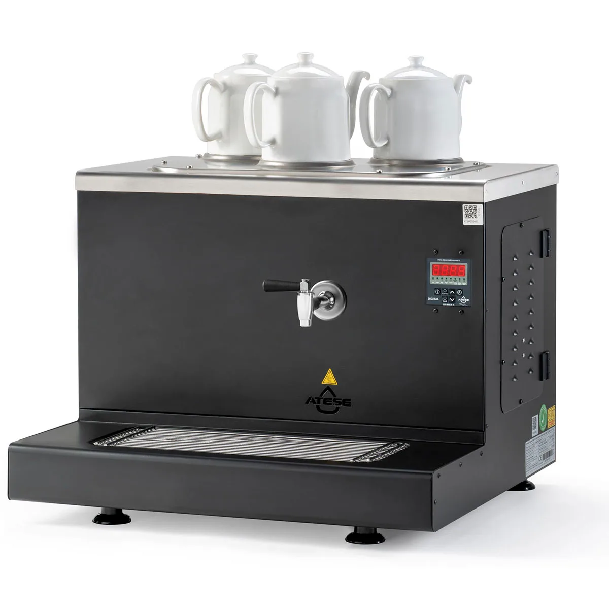 CAPPADOCIA Tea Boiler 8573.CDGE3S Digital Static Painted 3-Section Electric+Gas