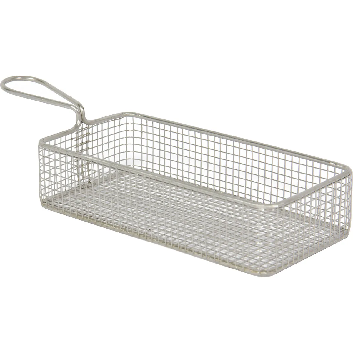Gurmeaid Stainless Steel Rectangular Presentation Basket 21.5×11×5 cm
