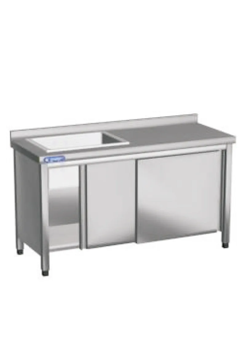 Sink Unit on cupboard with doors (70) TED-14