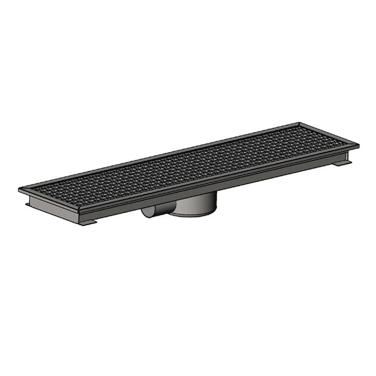 Floor Drain 7961.02929.5O3 – 290×290 mm, Centre Siphon, Front Outlet