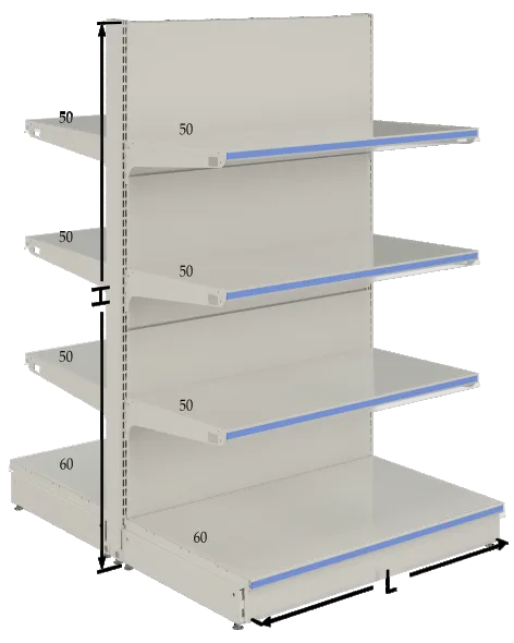 Doppelseitige Mittlere Gondel PSF-COGU-6001000-2 600×1000×1400