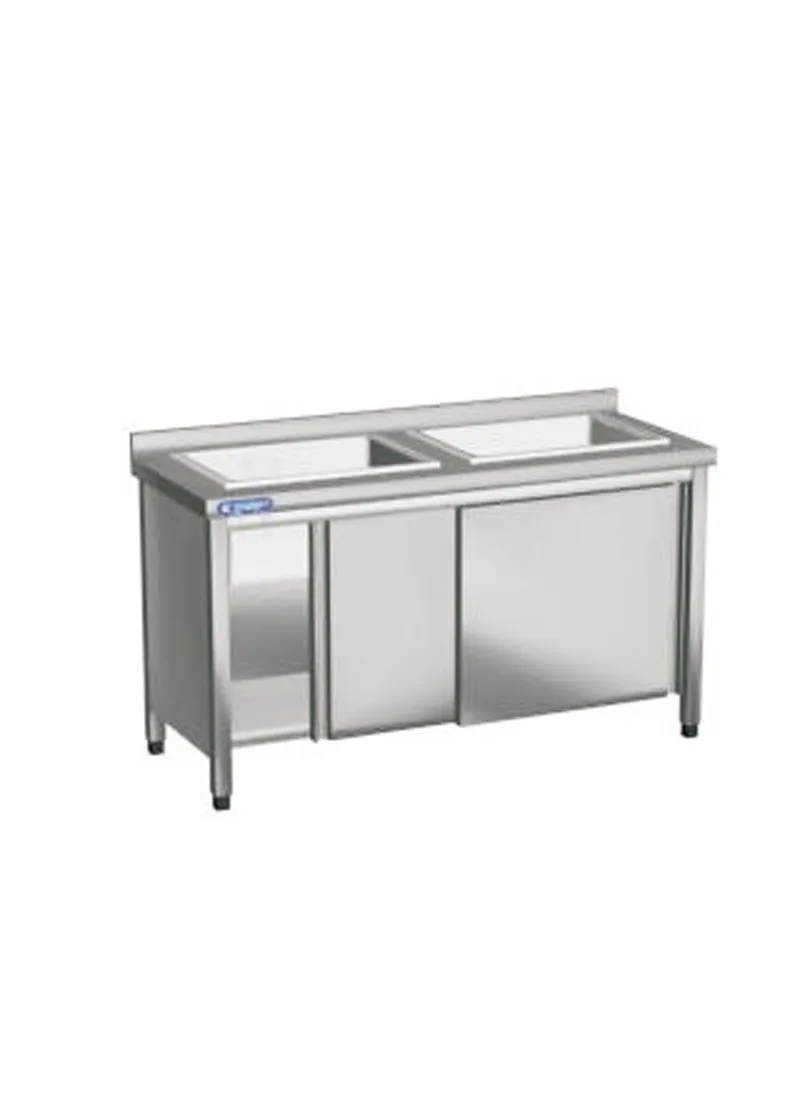 Work Table with Dual Sink Unit (70) T2ED-14