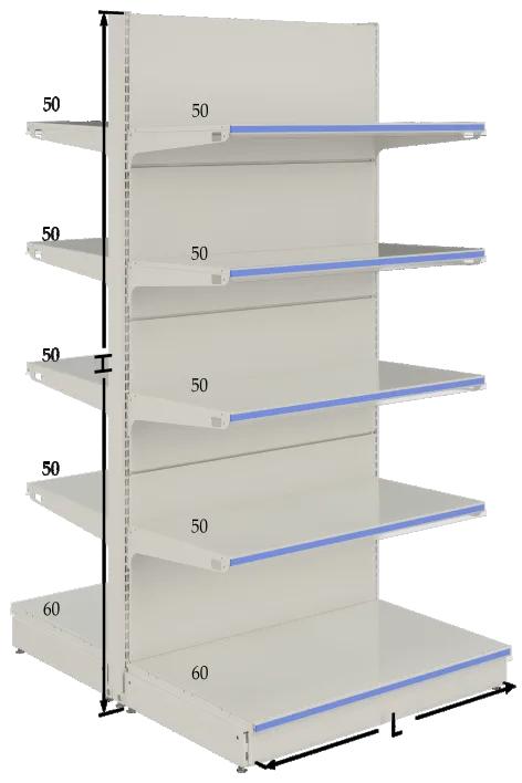 Doppelseitige Mittellevel-Gondel PSF-COGU-6001000 600×1000×1800