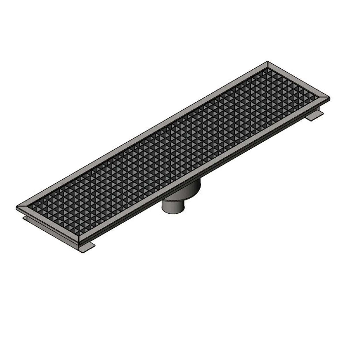 Floor Drain 7961.02929.5O1 – 290×290 mm Middle Siphon, Bottom Outlet
