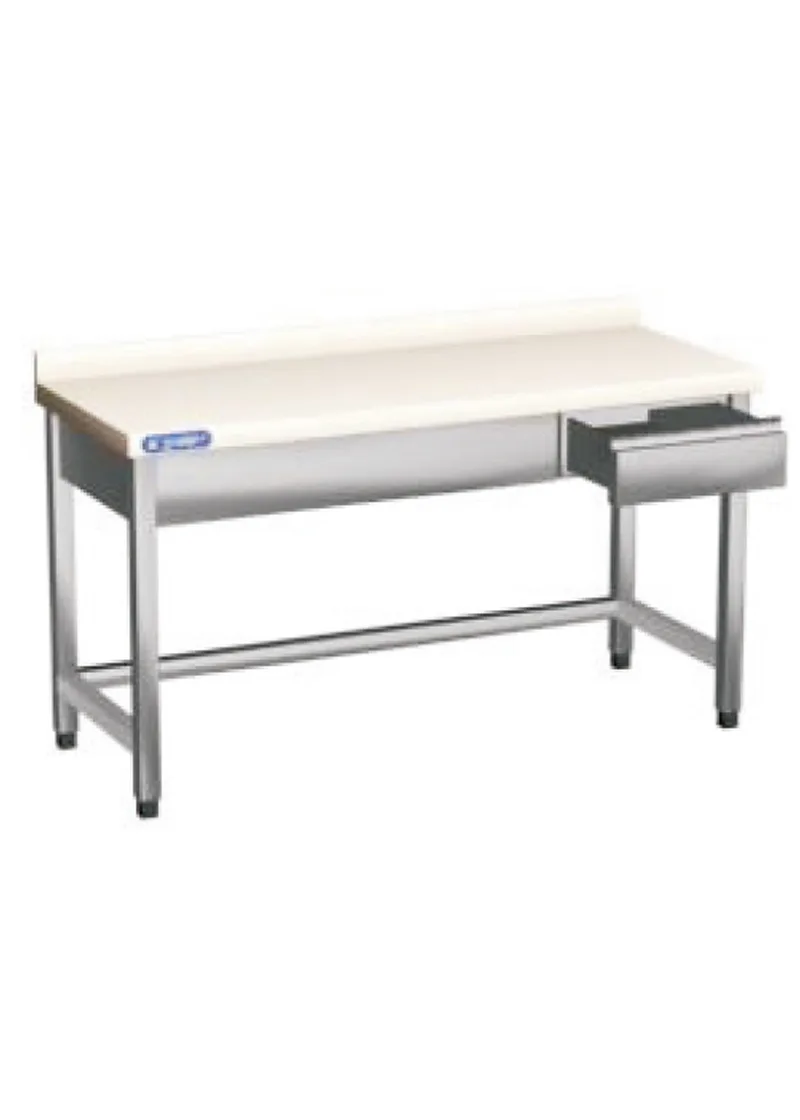 Wooden top Work Table ATS-240, 240×60×85 cm, with drawer