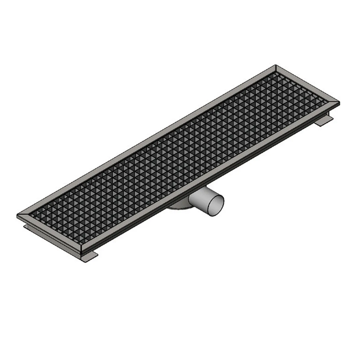 Floor Drain 7961.02929.1O2 – 290×290 mm, Centre Siphon, Right Outlet
