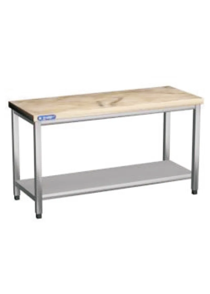 Marble top Work Table with Bottom Shelf, no Up-stand MTSR-240