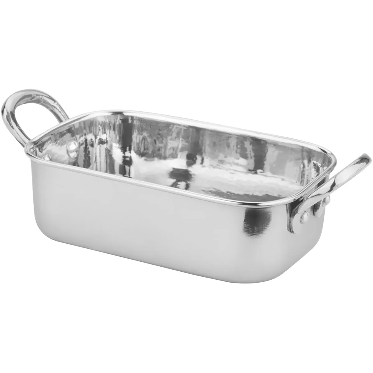 Gurmeaid Mini Çelik Dikdörtgen Tencere 14.5×9.5×4.5 cm