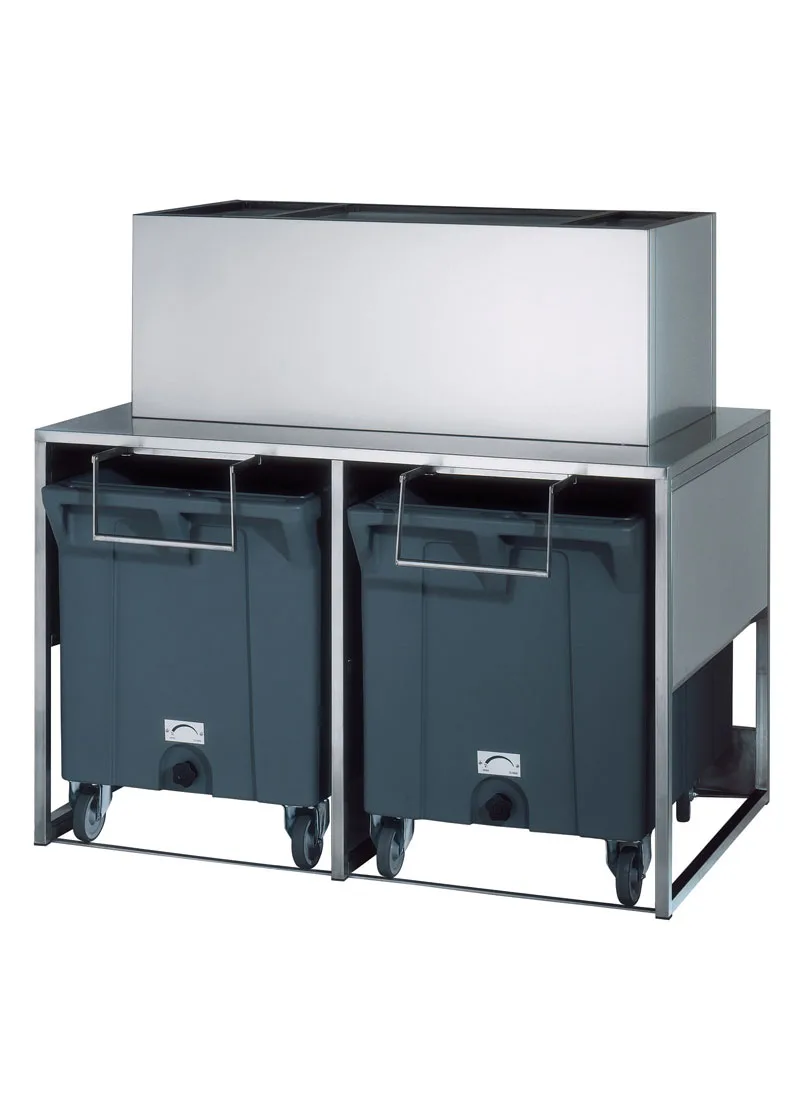 Brema RB DOUBLE ROLLER BIN 100 صندوق تخزين الثلج المتحرك 156×106×148 سم