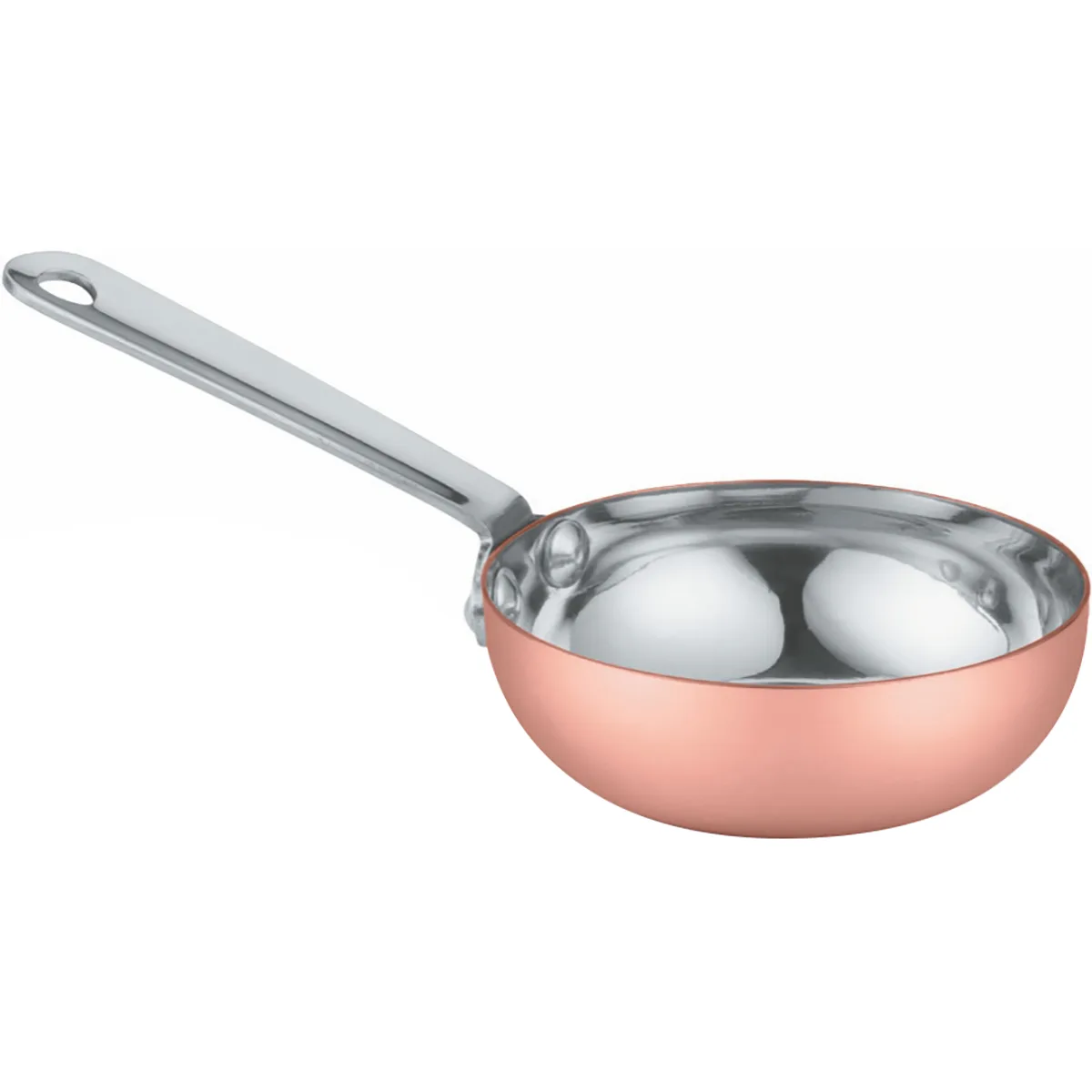 Gurmeaid Mini Sos Tenceresı Dışı Bakır İçi Paslanmaz Çelik 8.5 × 2.5 cm